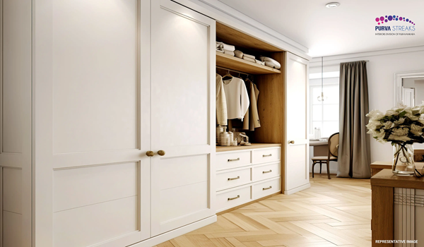 Modern Living Room Interior Design by Purva Interiors